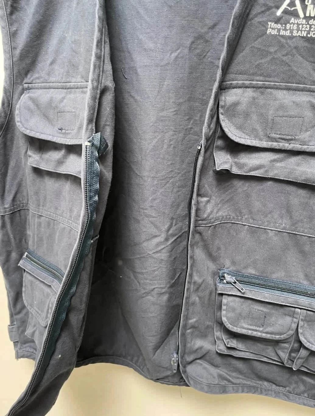 Utility vest navy blue Mens size 50 XL fisherman vest Tactical vest – photo 8